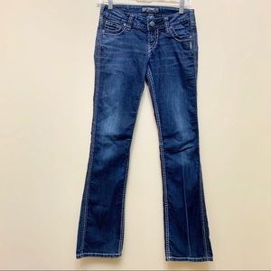 EUC Silver Frances 18” Bootcut Jeans Size 25/33